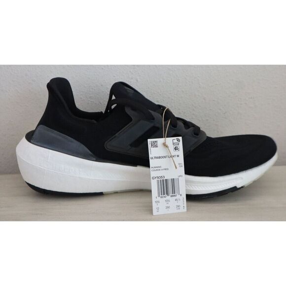 Adidas GY9353 Women's Sz 12 Core Black/White UltraBoost Light Running Shoes - Picture 5 of 12